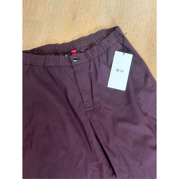 Lululemon Lab Wool-Blend Stretch Pants Men's Burgundy Size 36 - Picture 6 of 9